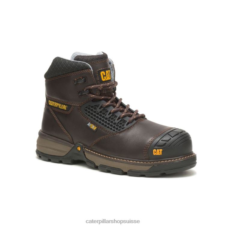 Caterpillar excavatrice superlite botte de travail à embout en composite de carbone cool marron foncé Hommes 0T2P847 | bottes de travail