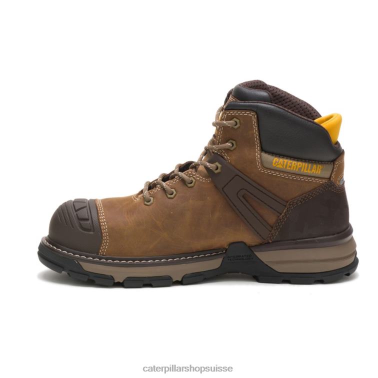 Caterpillar excavatrice superlite botte de travail en composite de carbone imperméable à l\'eau beige foncé Hommes 0T2P837 | bottes de travail