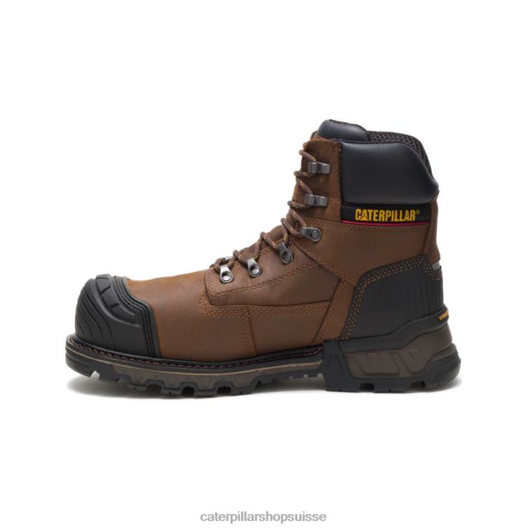 Caterpillar excavatrice xl botte de travail imperméable à embout en composite de 6 po marron foncé Hommes 0T2P826 | bottes de travail