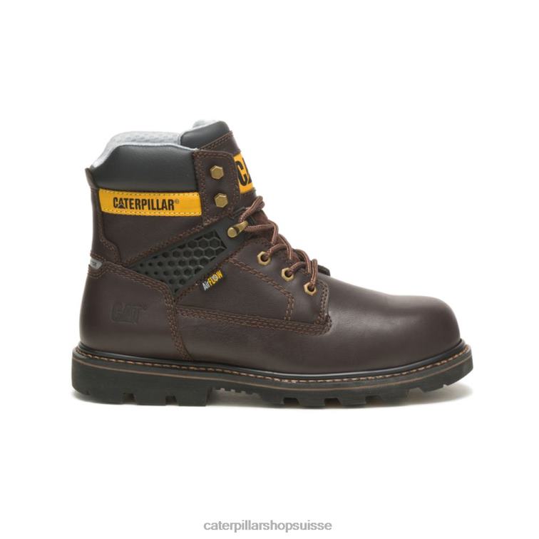 Caterpillar structure cool botte de travail à embout composite marron foncé Hommes 0T2P871 | bottes de travail