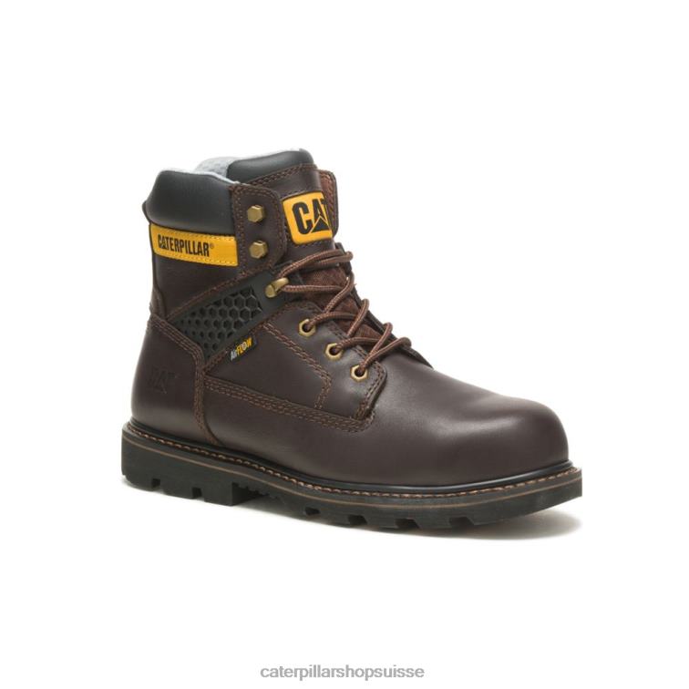 Caterpillar structure cool botte de travail à embout composite marron foncé Hommes 0T2P871 | bottes de travail