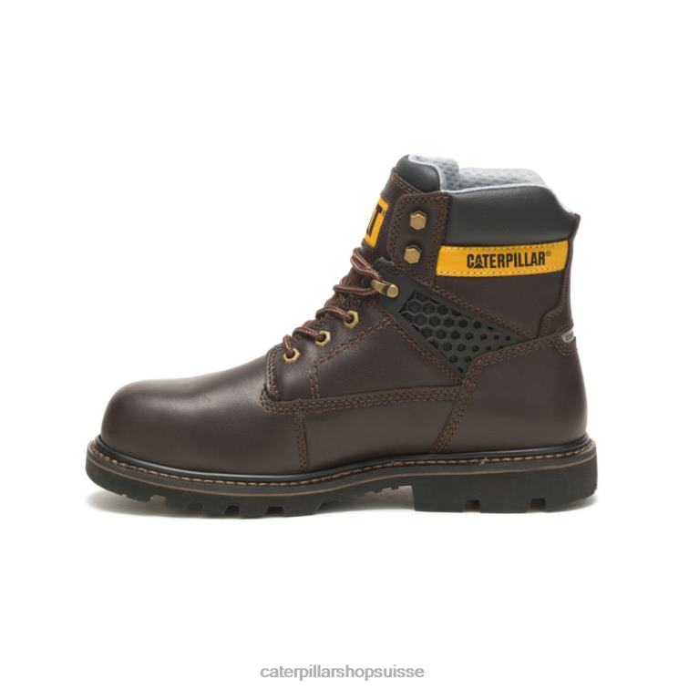 Caterpillar structure cool botte de travail à embout composite marron foncé Hommes 0T2P871 | bottes de travail