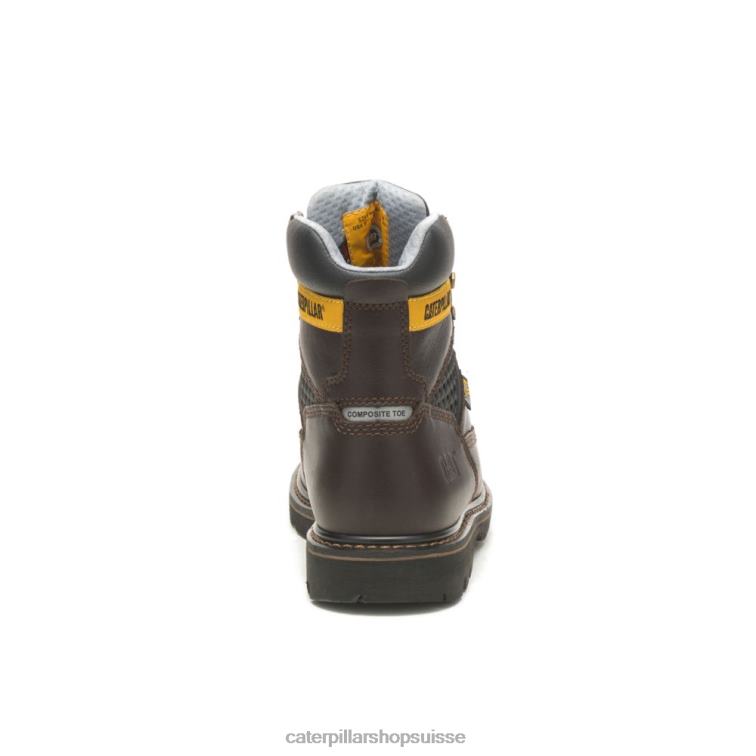 Caterpillar structure cool botte de travail à embout composite marron foncé Hommes 0T2P871 | bottes de travail