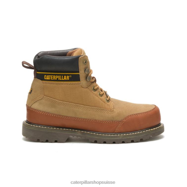 Caterpillar X Nigel Cabourn botte de l'utah cuir marron Hommes 0T2P8205 | bottes décontractées