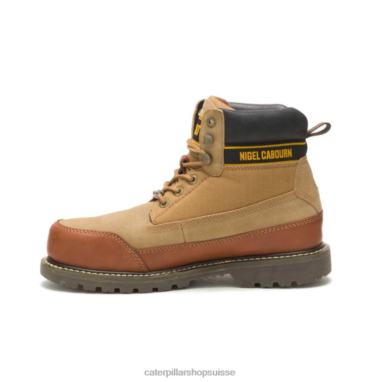 Caterpillar X Nigel Cabourn botte de l\'utah cuir marron Hommes 0T2P8205 | bottes décontractées