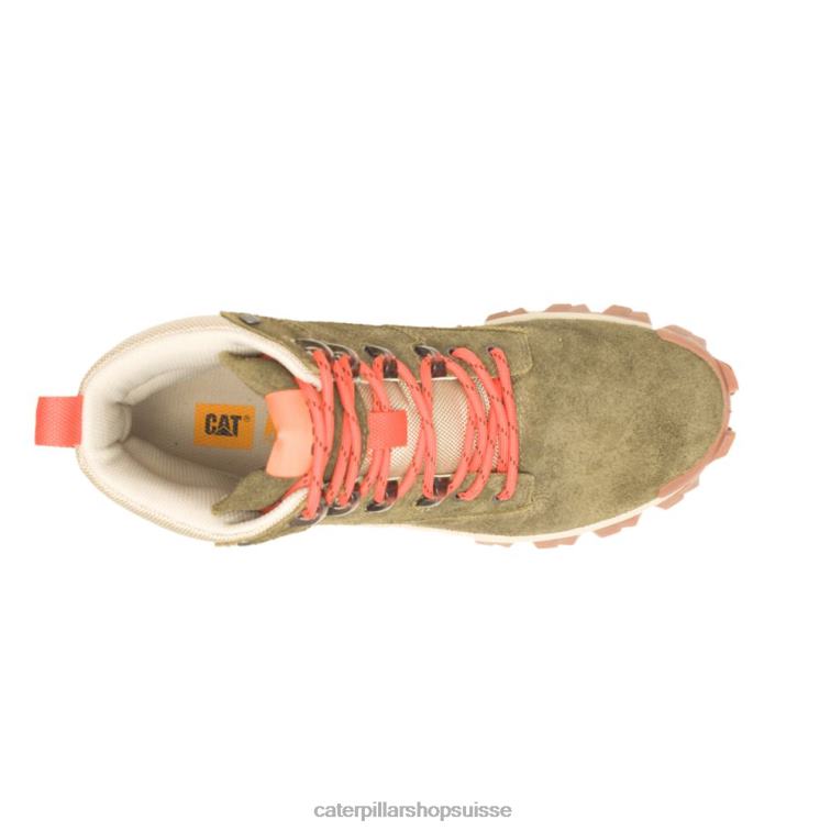 Caterpillar botte de pli d\'intrus olive foncé Hommes 0T2P8178 | bottes décontractées