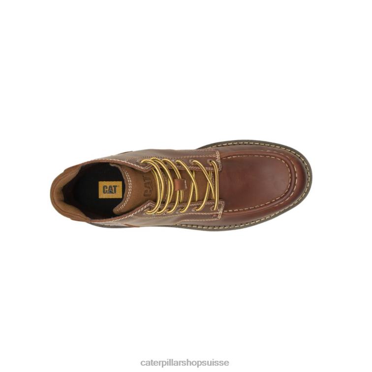 Caterpillar botte secrète cuir marron Hommes 0T2P8201 | bottes décontractées