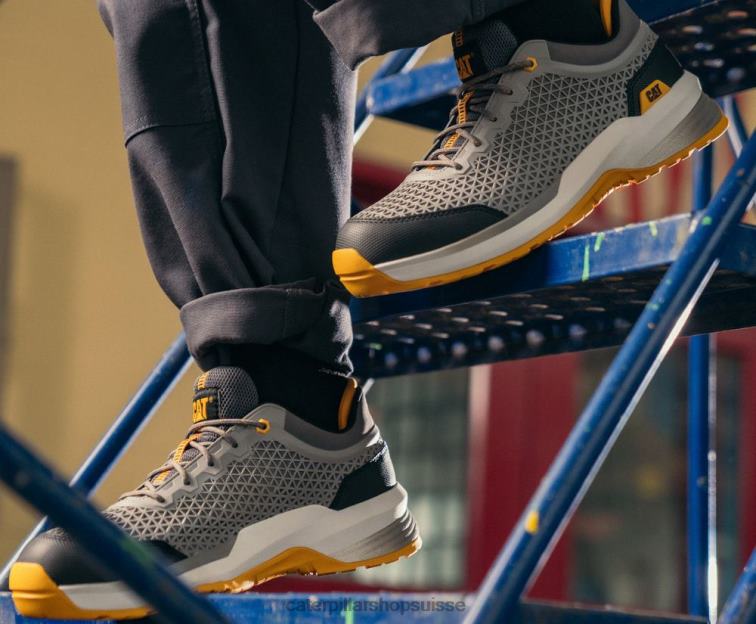 Caterpillar chaussure de travail à embout composite Streamline 2.0 charbon de bois moyen/paloma Hommes 0T2P898 | chaussures de travail