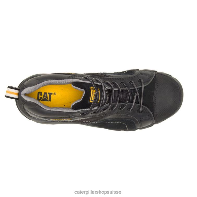 Caterpillar chaussure de travail à embout composite argon noir Hommes 0T2P890 | chaussures de travail