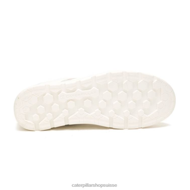 Caterpillar cite baskets basses blanc brillant Hommes 0T2P8166 | chaussures décontractées