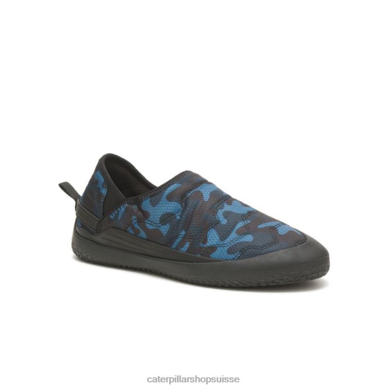 Caterpillar enfiler croisé camouflage bleu Hommes 0T2P8172 | chaussures décontractées