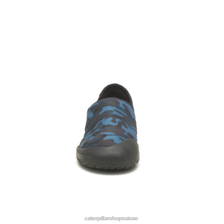Caterpillar enfiler croisé camouflage bleu Hommes 0T2P8172 | chaussures décontractées