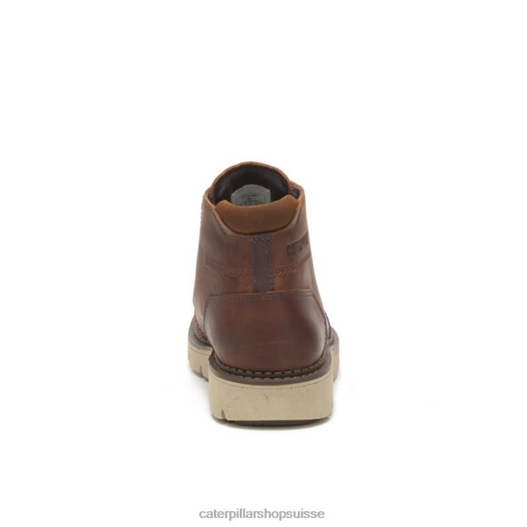 Caterpillar botte mi-impermeable dissimulee cuir marron Hommes 0T2P8193 | imperméable