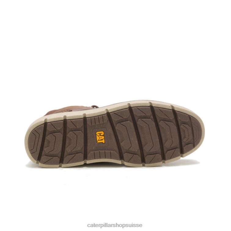 Caterpillar botte mi-impermeable dissimulee cuir marron Hommes 0T2P8193 | imperméable