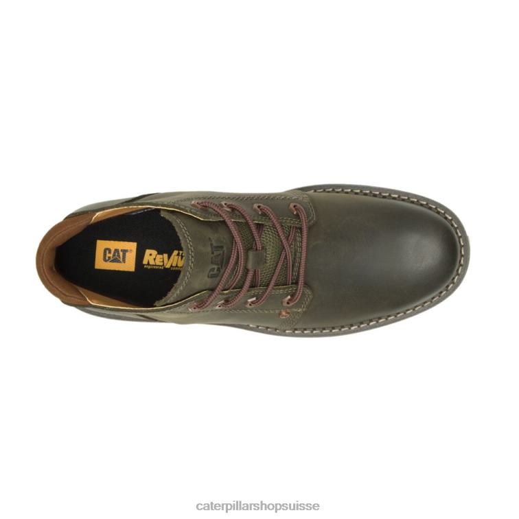 Caterpillar botte mi-impermeable dissimulee nuit d\'olive Hommes 0T2P8195 | imperméable