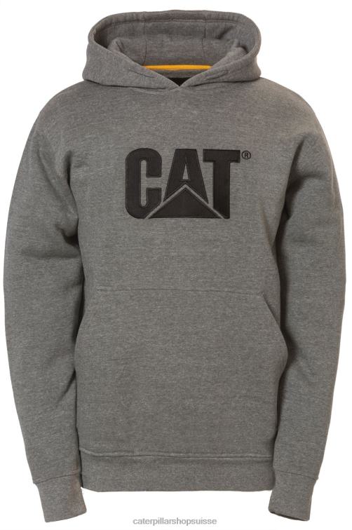 Caterpillar sweat à capuche à logo bruyère athlétique Hommes 0T2P8216 | hauts et vêtements d'extérieur