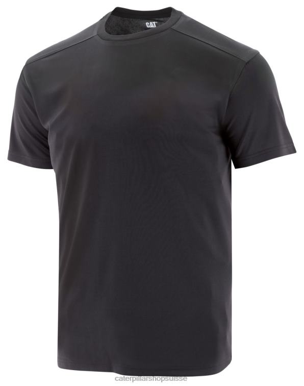 Caterpillar t-shirt coolmax à manches courtes noir Hommes 0T2P8218 | hauts et vêtements d'extérieur