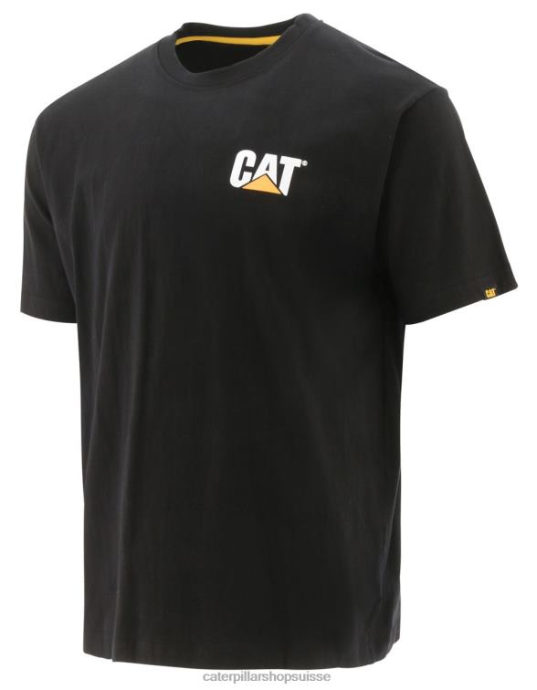 Caterpillar t-shirt de marque noir Hommes 0T2P8212 | hauts et vêtements d'extérieur