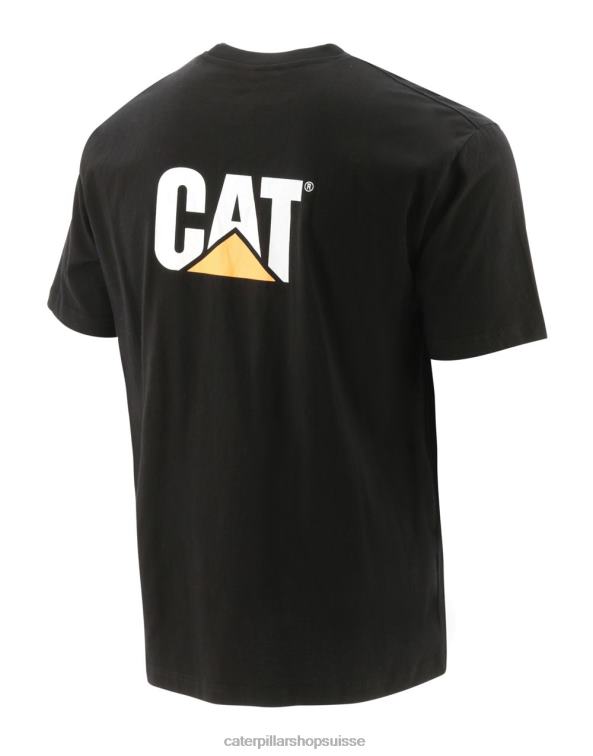 Caterpillar t-shirt de marque noir Hommes 0T2P8212 | hauts et vêtements d\'extérieur