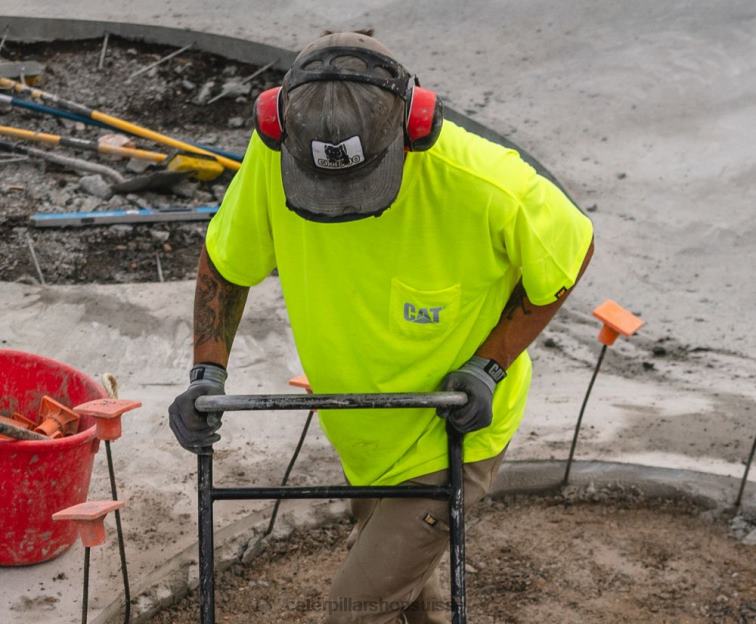 Caterpillar t-shirt à poche haute visibilité jaune pour homme Hommes 0T2P8215 | hauts et vêtements d\'extérieur