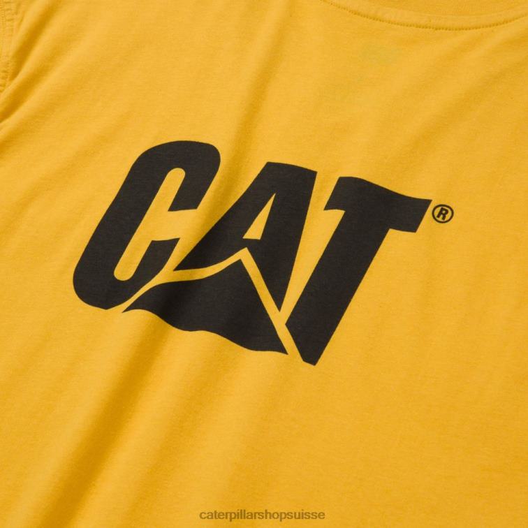 Caterpillar t-shirt à poche sans manches jaune Hommes 0T2P8232 | hauts et vêtements d\'extérieur