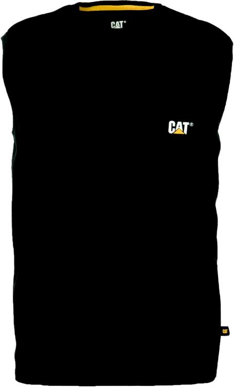 Caterpillar t-shirt à poche sans manches noir Hommes 0T2P8229 | hauts et vêtements d'extérieur