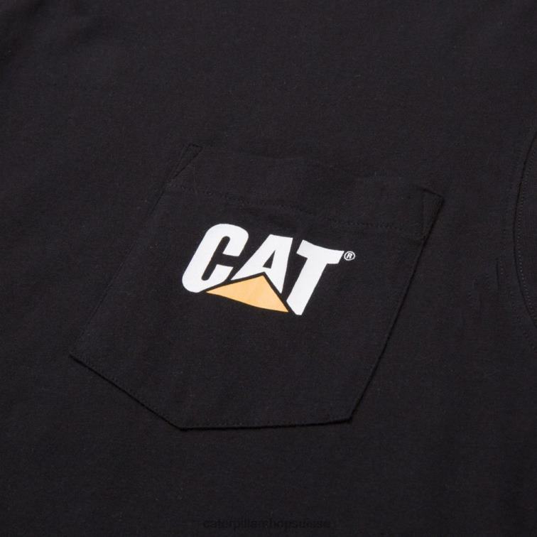 Caterpillar t-shirt à poche sans manches noir Hommes 0T2P8229 | hauts et vêtements d\'extérieur