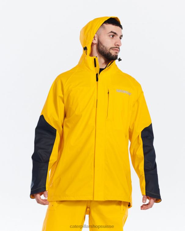 Caterpillar veste de pêche côtière jaune Hommes 0T2P8115 | hauts et vêtements d\'extérieur