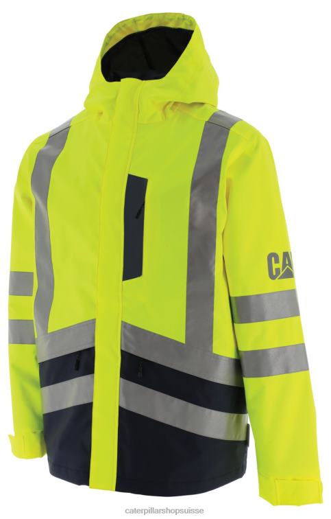 Caterpillar veste de pluie haute visibilité jaune haute visibilité Hommes 0T2P8220 | hauts et vêtements d'extérieur