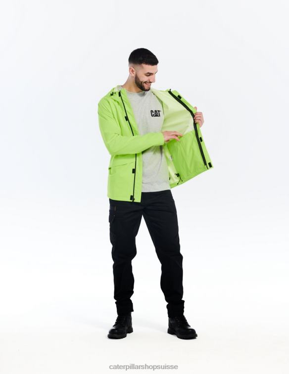 Caterpillar veste de pluie indispensable jaune haute visibilité Hommes 0T2P8114 | hauts et vêtements d\'extérieur