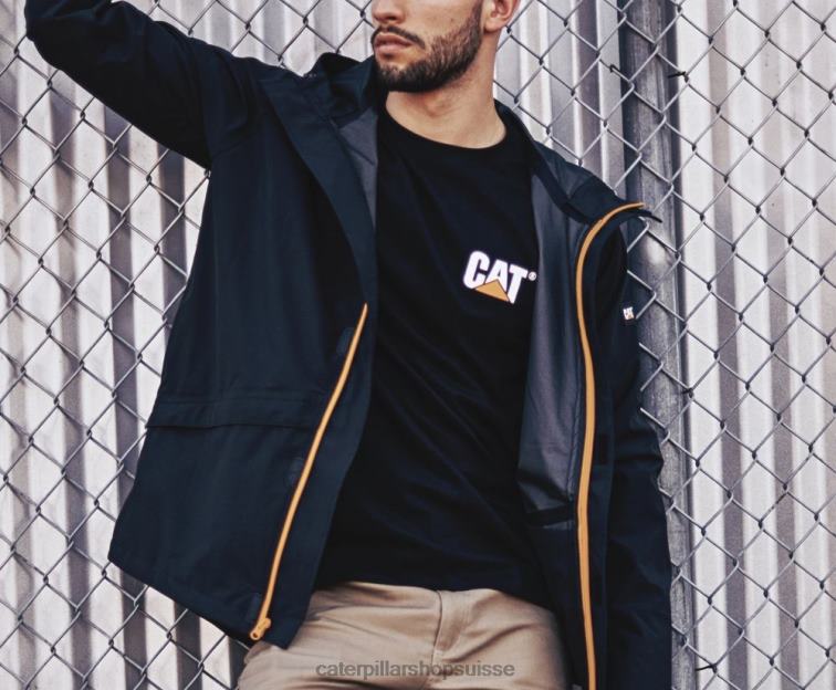 Caterpillar veste de pluie indispensable noir Hommes 0T2P8113 | hauts et vêtements d\'extérieur